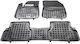 Sahler Car Mats Raised Sides 3D Rubber Peugeot 3008 2016+ Raised Sides Type Black 3 Pieces