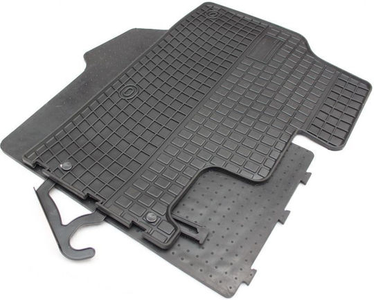 Refref Rubber Car Mats Fiat Scudo Peugeot Expert Citroen Jumpy 2016+ Black 2 Pieces