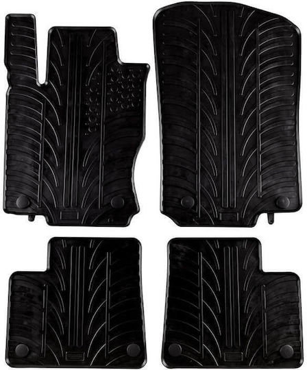 Carro 389258 Auto Fußmatten Mercedes GLE W166 2015-2019 GLE C292 2015-2019 ML W166 2011-2019 Schwarz 4 Stücke