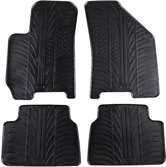 Carro 389375 Auto Fußmatten Chevrolet Lacetti 2004-2007 Schwarz 4 Stücke