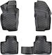 Car Mats Raised Sides 3D Rubber TPE Alfa Romeo 156 1997-2007 Bosse 4 Pieces Black