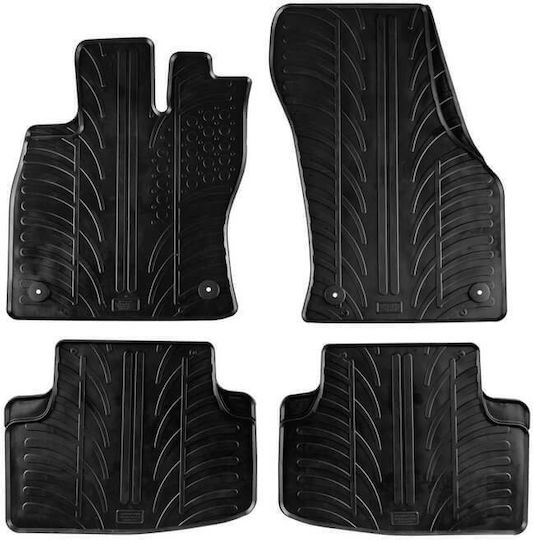 Carro 389462 Car Mats Vw Golf Sportvan 2014 Audi A3 8v Sportback Limousine 2013-2020 Black 4 Pieces