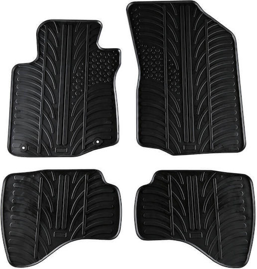 Carro 389421 Car Mats Citroen C1 Peugeot 107 Toyota Aygo 2010-2014 Black 4 Pieces