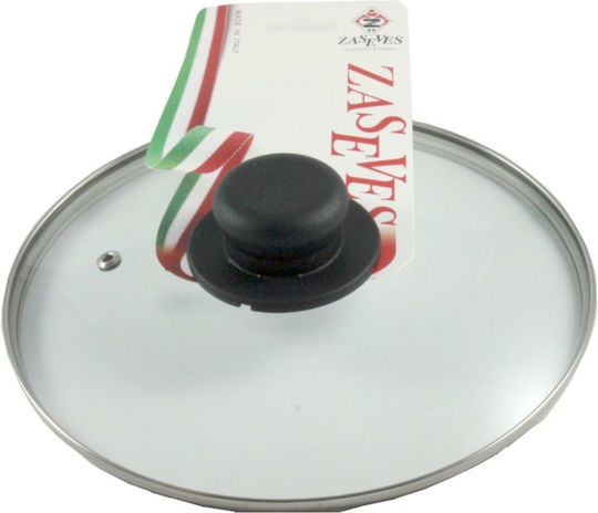 Zaseves Italy Γυάλινο Καπάκι Κατσαρόλας Βαλβίδα 32cm 505432