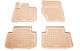 Sahler 3D Rubber Car Mats Audi Q7 2006-2014 Beige Front & Rear 4 Pieces