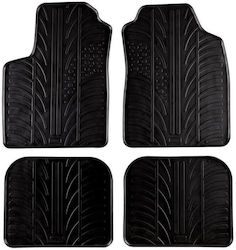 Apesan Auto Fußmatten Gummi Fiat Panda 2003-2011 Schwarz 4 Stücke Apesan Auto Fußmatten Gummi Fiat Panda 2003-2011 Schwarz 4 Stücke