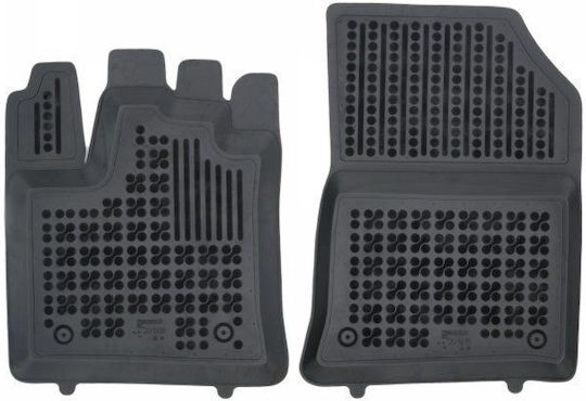 Sahler Килими За Кола 3D Гумени Рено Express Van 2021+ Тип Car Mats Черни 2 Броя
