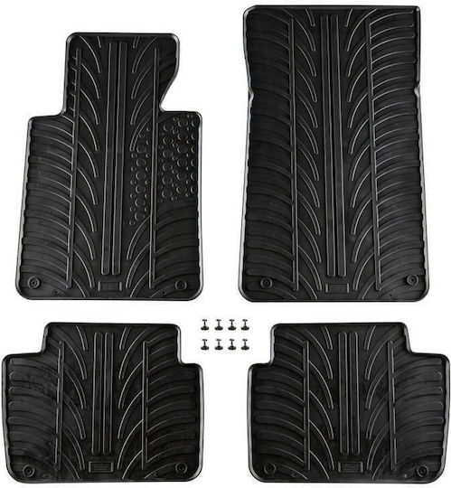 Carro 389211 Car Mats Bmw Series 3 E46 1998-2005 Black 4 Pieces
