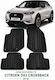 Carro 389111 Car Mats Citroen DS3 Crossback 2019 Black 4 Pieces