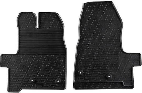 Carro 389298 Auto Fußmatten Ford Transit Custom 2012 Schwarz 2 Stücke