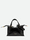 Leather Women's Black Handbag