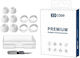 Samsung Galaxy Buds FE XDCase 3 Paare Silikon Ohrhörer Zubehör Mit Haken Größe S M L Reinigungsbürste Zufällig Weiß