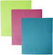 Wiederverwendbares Schwammtuch Set 3 Stück Grün Pink Blau