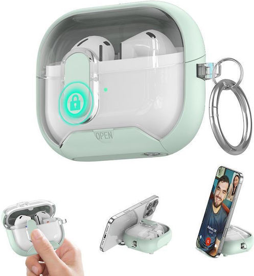 Magnetic Case Earphones Samsung Galaxy Buds3/3 Pro Xdcase Starlink Series Base Security Lock Mint Green