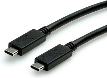 Roline USB 3.2 Cable USB-C male - USB-C PD 0.5m 11.02.9056