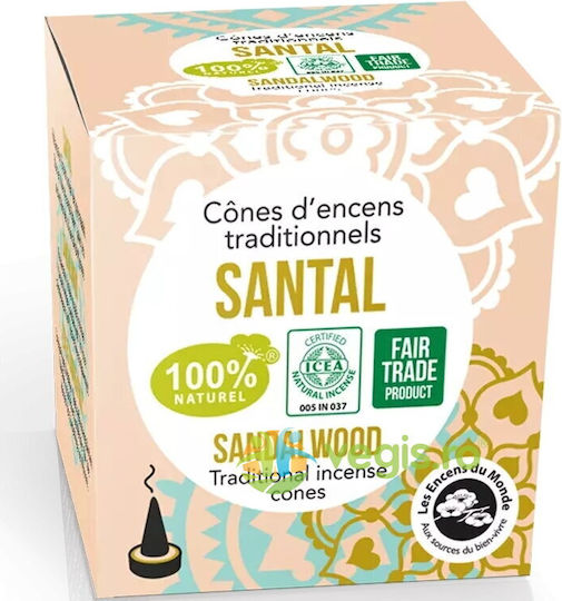 Conuri De Tămâie Indiane Naturale Lemn De Santal 12 Bucăți