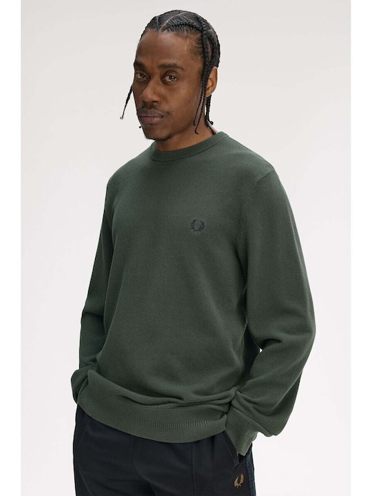 Fred Perry Langarm Pullover Grün