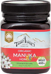 Manuka Honey Mgo 400+ Tranzalpine Organic Bio 250g
