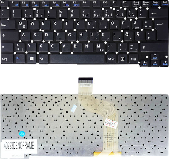 Deutsche Tastatur Für Laptop German Laptop Keyboard Sony Vaio Svt13 Svt13112fxs Svt13113en Svt13113ens Svt13113fx Svt13113fxs Svt13115fa Svt14 Svt14112cxs Svt14113cxs 149109411us 149110311gb De No Frame Black Κωδ.40223denoframe