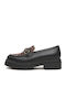Δερμάτινα Γυναικεία Loafers σε Μαύρο Χρώμα