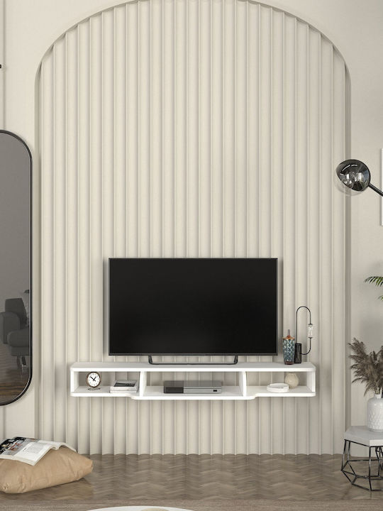 Έπιπλο Τηλεόρασης White Μ135xΠ29.6xΥ29.6cm