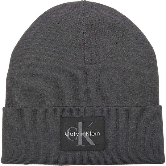 Patch Beanie Unisex Шапка Плетена В Сив Цвят