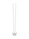 Prince Silvero Necklace with Butterfly Design in Silver with Zircon