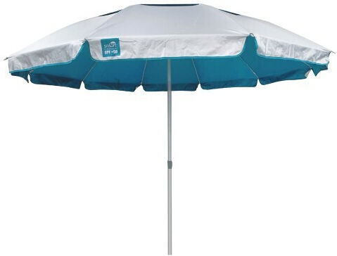 Solart Aluminum Beach Umbrella Diameter 2.2m with UV Protection and Blue Air Duct