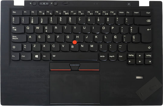 Spanish Laptop Keyboard Palmrest Lenovo Thinkpad X1 Carbon 1st Gen 2013 34xx 3460 04y0796 00ht010 00ht048 04y0810 00ht062 Es Pointer Backlight Black Code 40469esblpalm