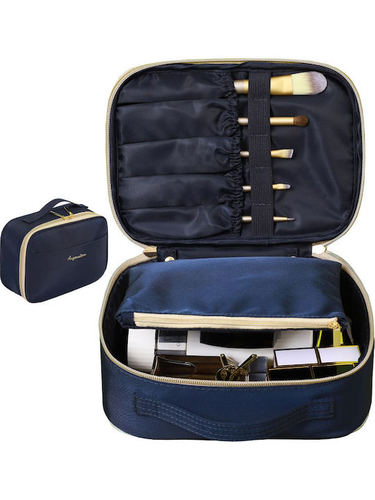 Roza Νεσεσέρ Καλλυντικών Ταξιδιού 23x17x8cm – Organizer Καλλυντικών Θήκες & Φερμουάρ Σκούρο Μπλε Roza Νεσεσέρ Καλλυντικών Ταξιδιού 23x17x8cm – Organizer Καλλυντικών Θήκες & Φερμουάρ Σκούρο Μπλε