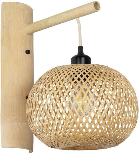 GloboStar Wall Lamp with E27 Socket Beige 23x37cm