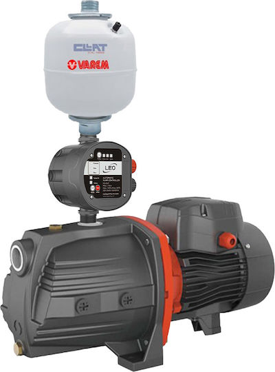 Water Pressure Pump Surface Pump Ajm75 Automatic Suction 1hp Leo Electronic Controller Tank 8lt Varem
