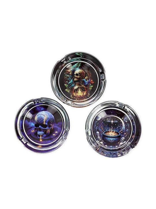 Aschenbecher Glas Transparent Belfam Dark Worlds 8,5cm