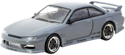 Model Mașină Vertex Nissan Silvia S14 Gri Scara 1:64 Tarmac Works
