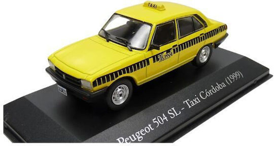Model Mașină Peugeot 504sl Taxi Cordoba 1999 Galben 1:43 Altaya
