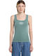 Women's Sleeveless Green Blouse