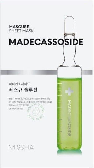 Missha Mascure Sheet Μάσκα Προσώπου Με Centella Asiatica 28ml