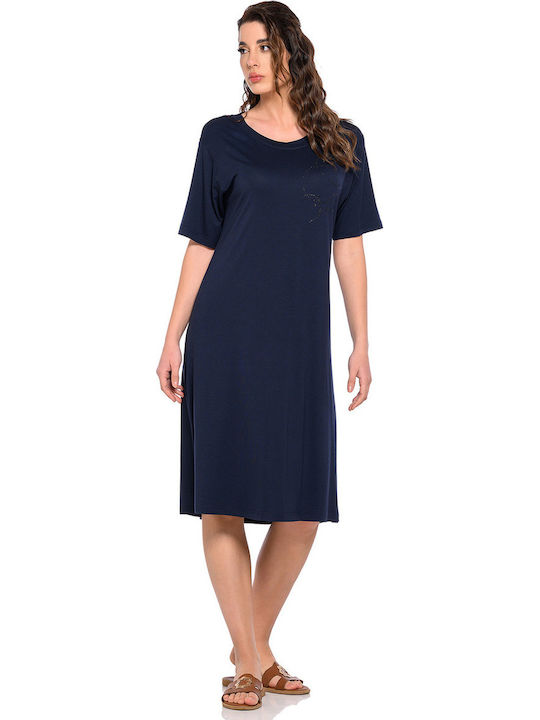 Summer Midi Dress Blue