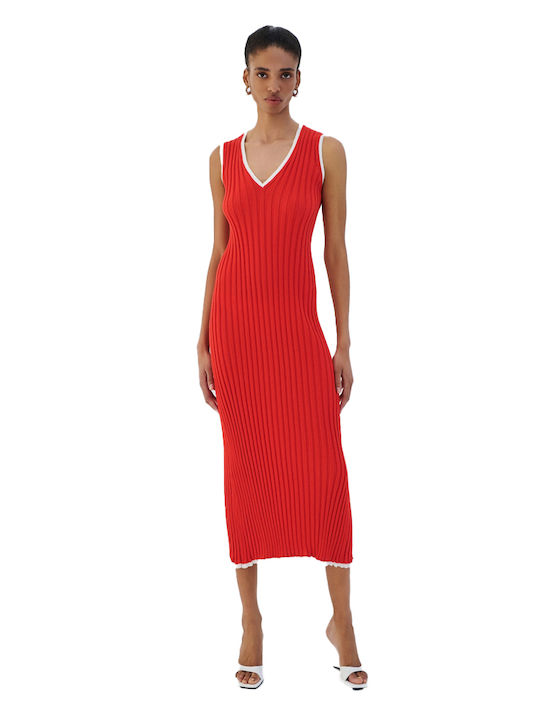 Combos Knitwear Damenkleid Ganztägig Rote