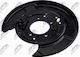 Splash Shield Brake Disc Toyota Highlander Kluger 2000-2010 2.4l SUV Toyota Highlander Kluger 2000-2010 3.3l SUV Toyota Highlander Kluger 2000-2010 3.0l SUV