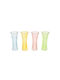 Glas Vase in 4 Farben 8x19,5cm