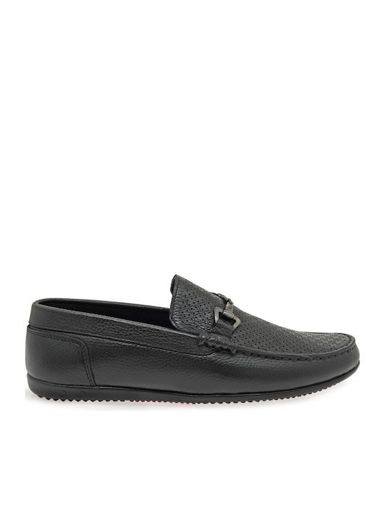 Δερμάτινα Ανδρικά Loafers σε Μαύρο Χρώμα
