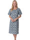 Lydia Creations Summer Cotton Women's Nightgown Green