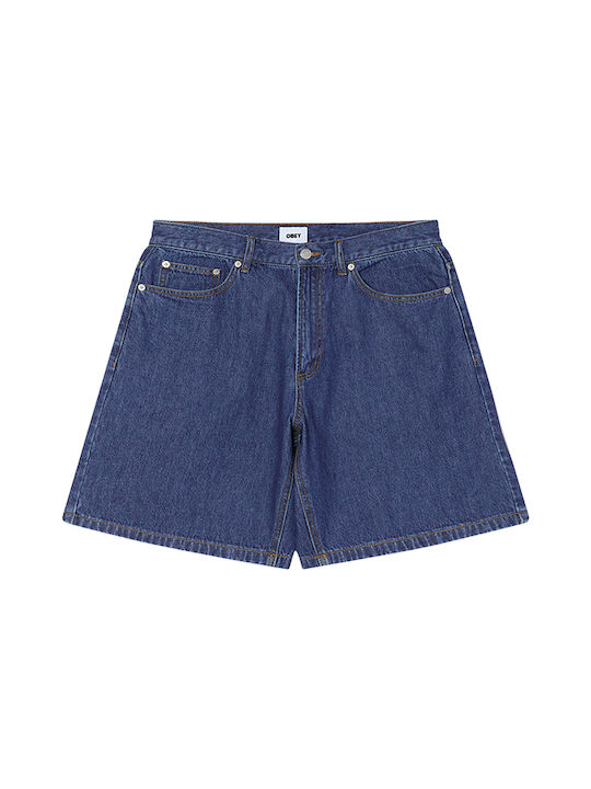 Obey Obey Herren Shorts Denim Washed Schwarz