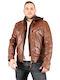 Leder Jacke Braun