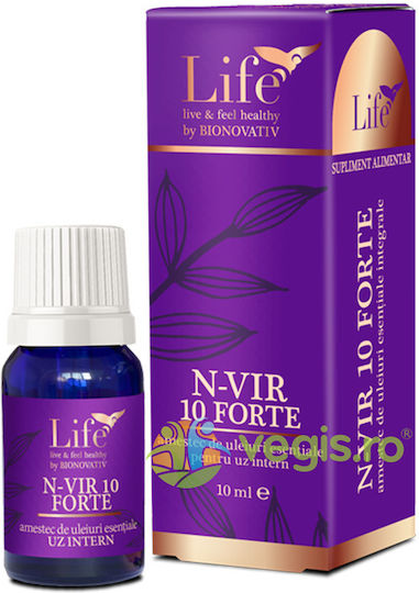 N-vir 10 Forte Amestec De Uleiuri Esențiale Pentru Uz Intern 10ml
