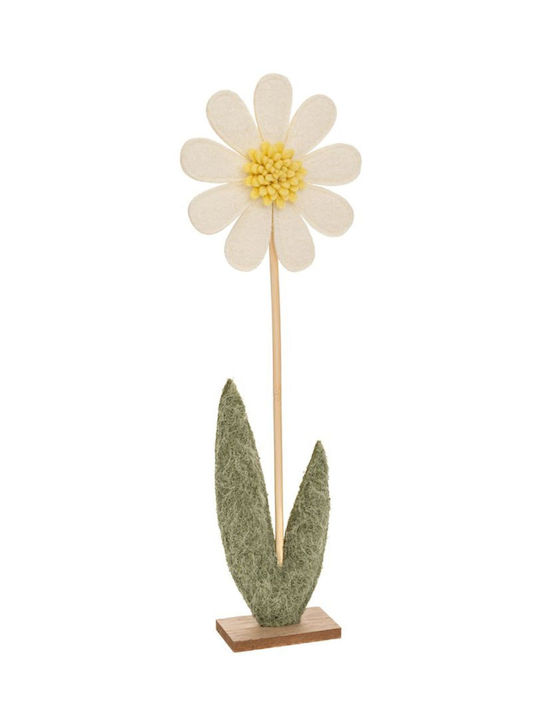 Krem Chochino Blume Mit Holzfuß 15*5*42 cm