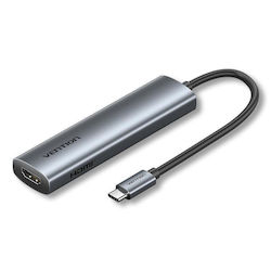 Vention USB-C Docking Station με HDMI PD (TGLHB) Vention USB-C Docking Station με HDMI PD (TGLHB)