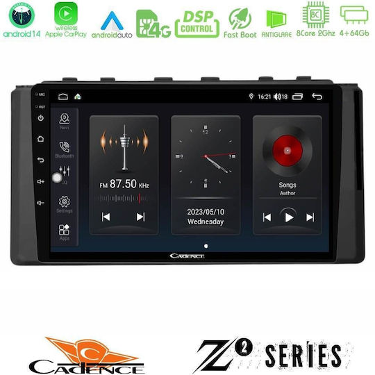Cadence Car Audio System for Subaru BRZ 2022 Bluetooth USB WiFi GPS Apple CarPlay Android Auto with 9" Touch Screen