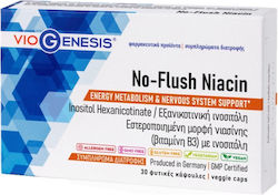 Viogenesis No-Flush Niacin Βιταμίνη 30 κάψουλες